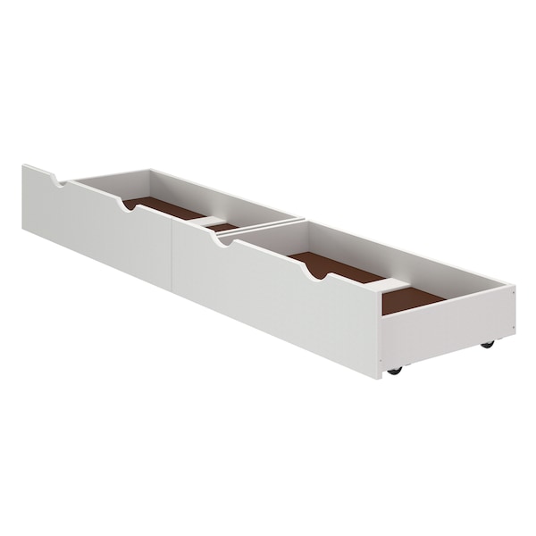 Alaterre Furniture Alaterre Underbed Storage Drawers, White, PK2 AJ0049WH - main